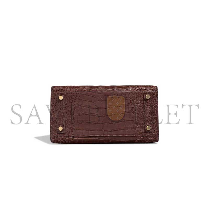 H**mes MASTER BIRKIN 25 MATTE ALLIGATOR HAVANE (25*19*13cm)